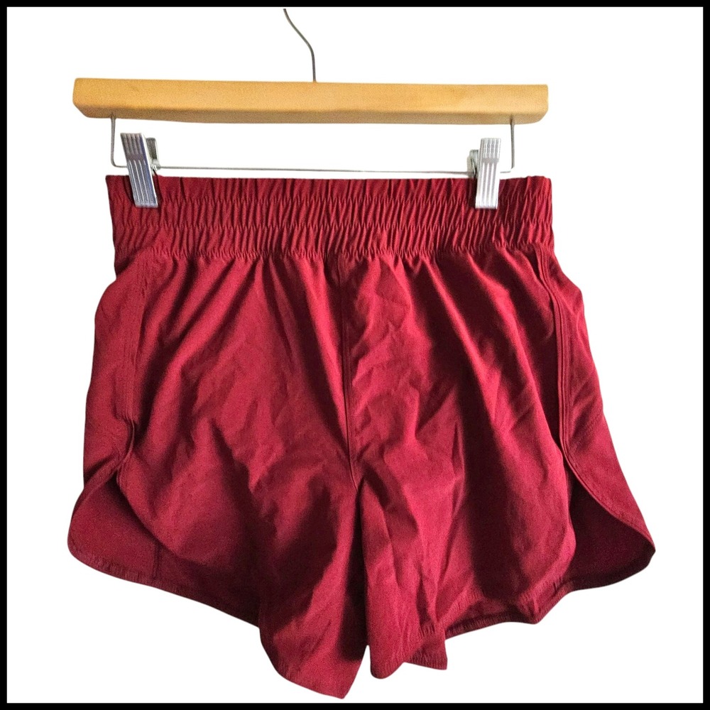 Avia Athletic Shorts Running Gym Maroon Activewear Shorts Kids Size S